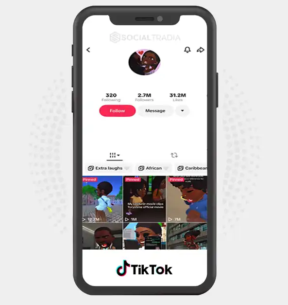 TikTok account Cartoon Comedy (2.7M Followers)