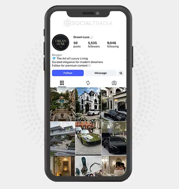 Instagram account dream.luxe6 (5.5k Followers)