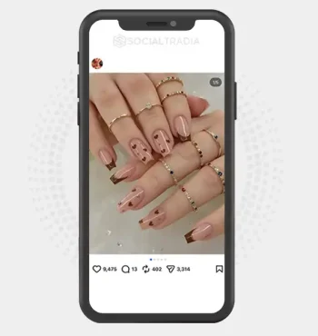 Instagram account Glamour Nails (13.5k Followers)