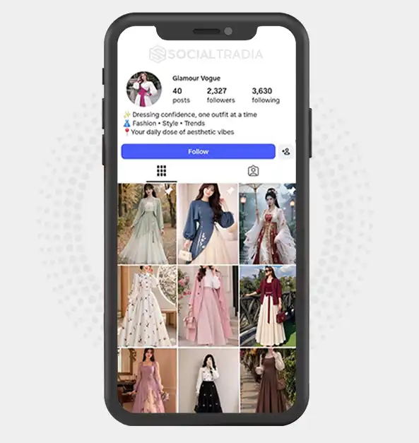 Instagram account glamour_vogue78 (2.3k Followers)