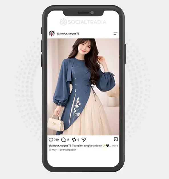 Instagram account glamour_vogue78 (2.3k Followers)