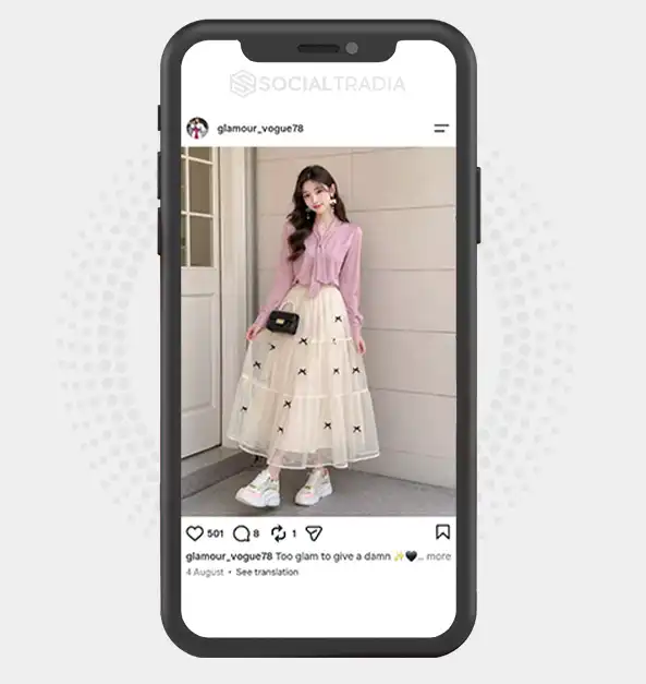 Instagram account glamour_vogue78 (2.3k Followers)