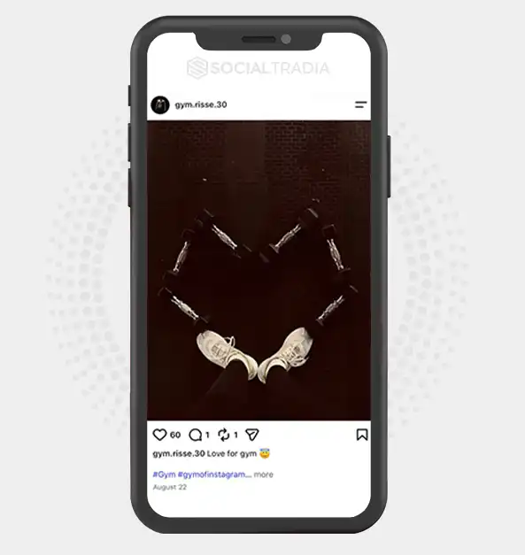 Instagram account gym.risse.30 (3.1k Followers)