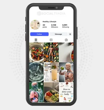 Instagram account healty.lifestyle76 (2.1k Followers)