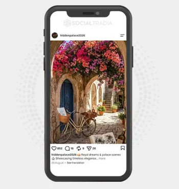 Instagram account hiddenpalace2026 (4.7k Followers)