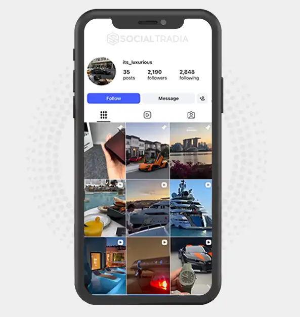Instagram account its_luxurious8 (2.1k Followers)
