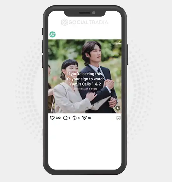 Instagram account KDramaScenes (55.6k Followers)
