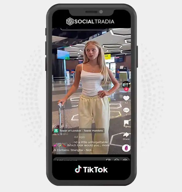 TikTok account marieootdmag (2k Followers)