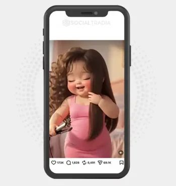 Instagram account MilaAnimatedStories (52.4k Followers)