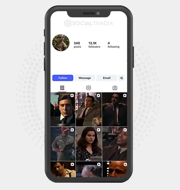 Instagram account Movie Scene Hub (13.1k Followers)
