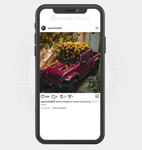 Instagram account opulentia800 (4.3k Followers)