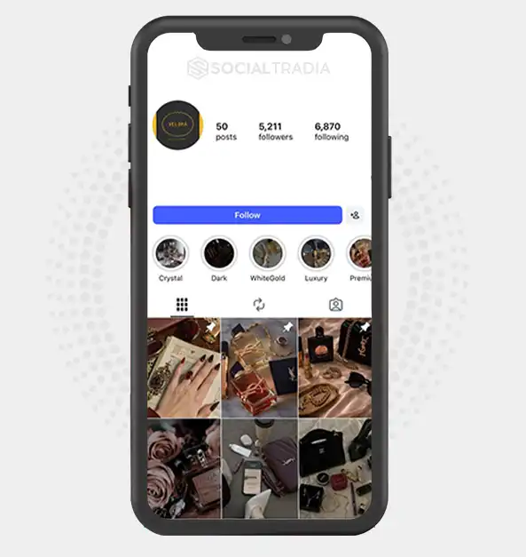 Instagram account Rare Luxury (5.2k Followers)