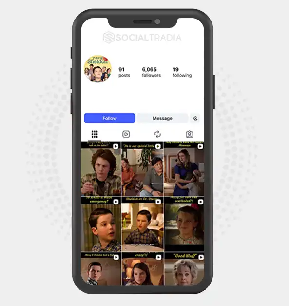 Instagram account Sheldon Universe (6.1k Followers)