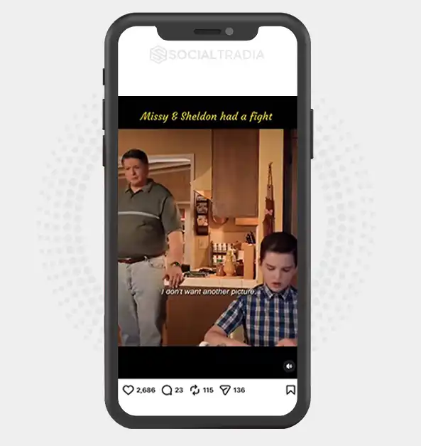 Instagram account Sheldon Universe (6.1k Followers)
