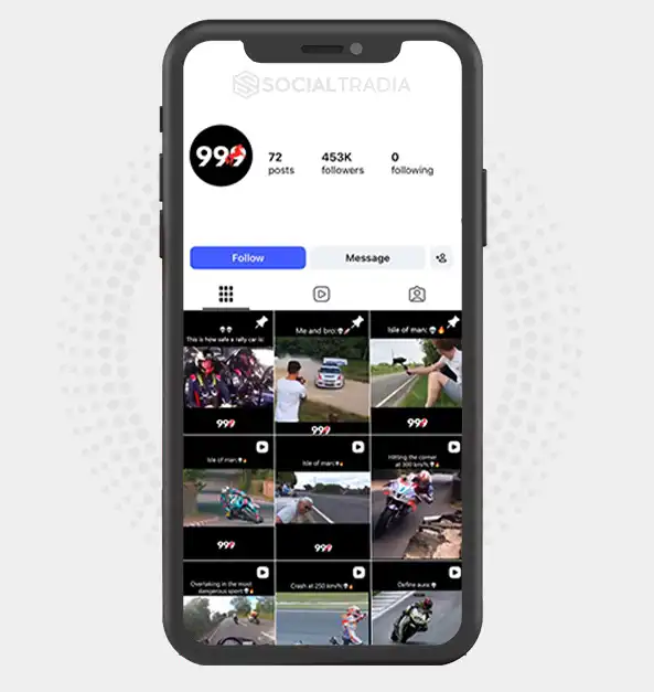 Instagram account Speed Theory (453k Followers)