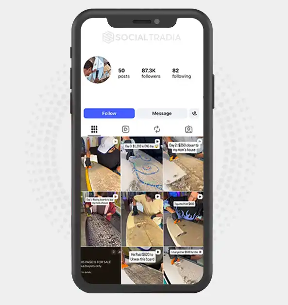 Instagram account Surf Society (87.3k Followers)