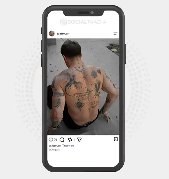 Instagram account taatto_arr (2k Followers)