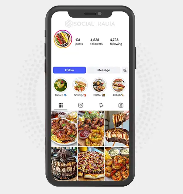 Instagram account TastyFlavors (4.8k Followers)