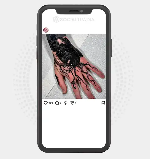 Instagram account TattooFun (2.1k Followers)