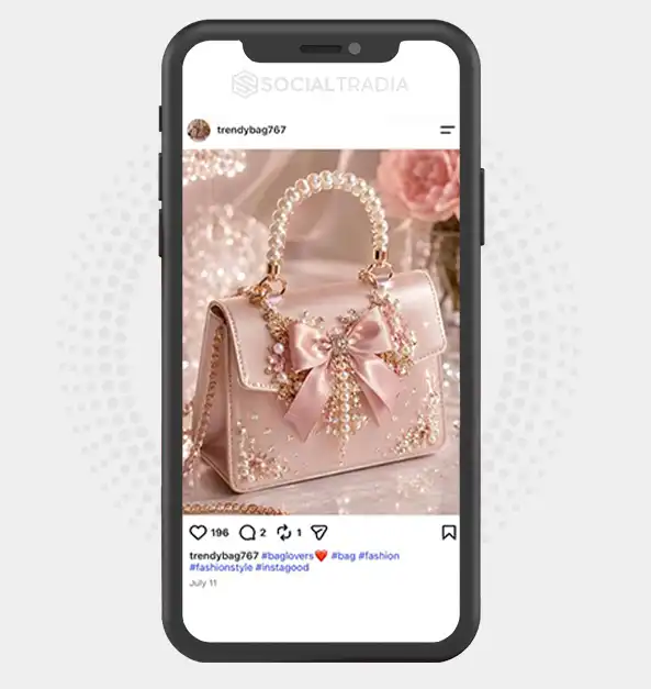 Instagram account trendybag767 (2.1k Followers)