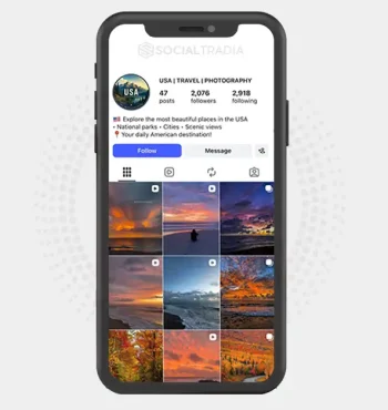 Instagram account usa.destination (2k Followers)