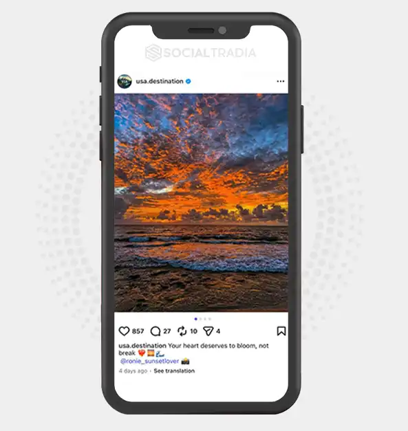 Instagram account usa.destination (2k Followers)