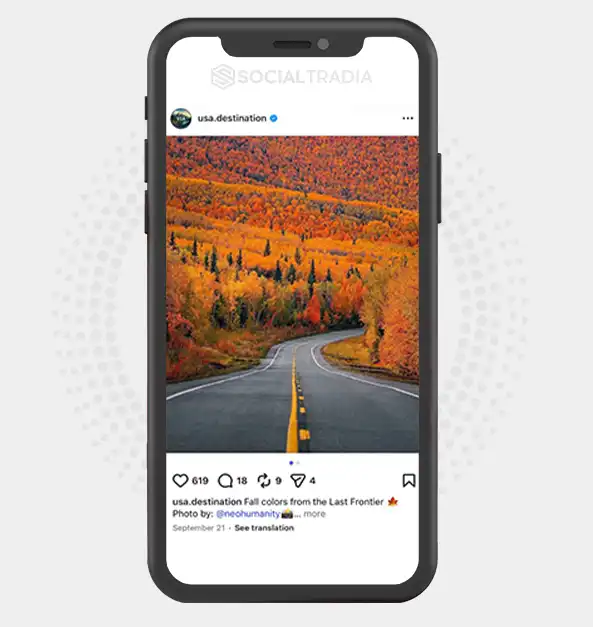 Instagram account usa.destination (2k Followers)