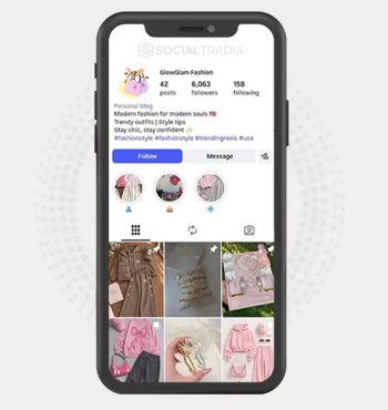 Instagram account fashionglowglam (6k Followers)