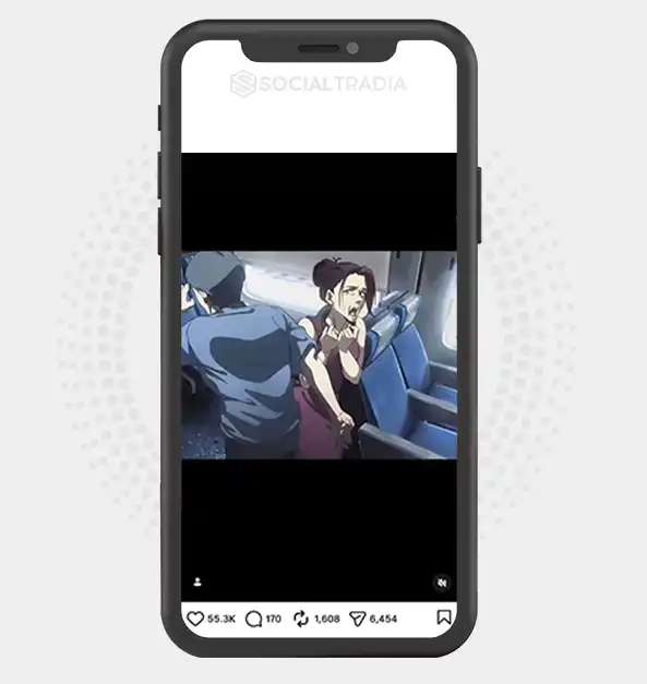 Instagram account Anime Aura (15.4k Followers)