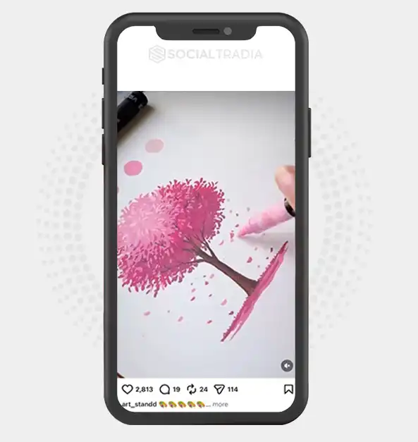 Instagram account art_standd (2.3k Followers)