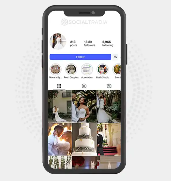 Instagram account BridalVibes (18.8k Followers)