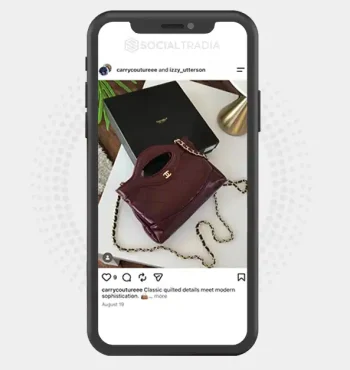 Instagram account carrycoutureee (2k Followers)