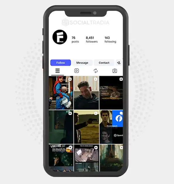Instagram account CinemaPeak (8.5k Followers)