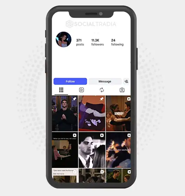 Instagram account DailyMovieClips (11.3k Followers)