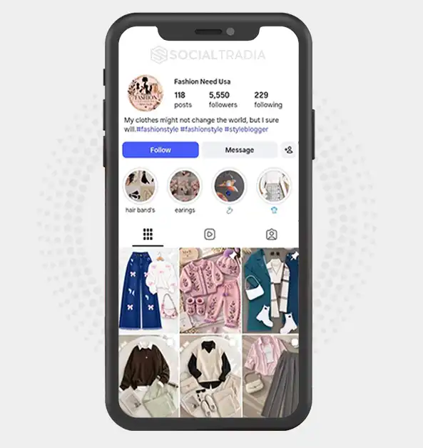 Instagram account fashion_needusa (5.5k Followers)