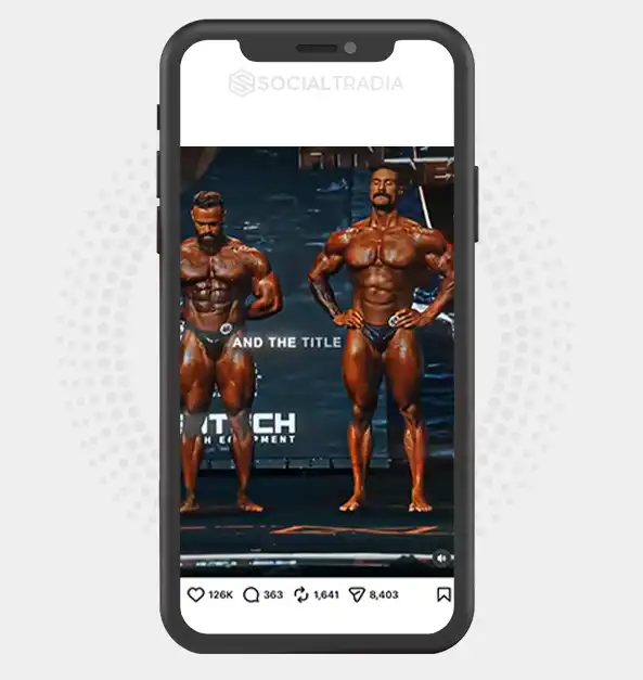 Instagram account Fitness Grind (24.3k Followers)
