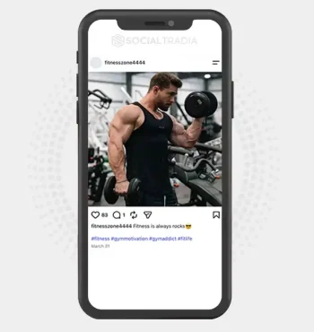 Instagram account fitnesszone4444 (4.1k Followers)