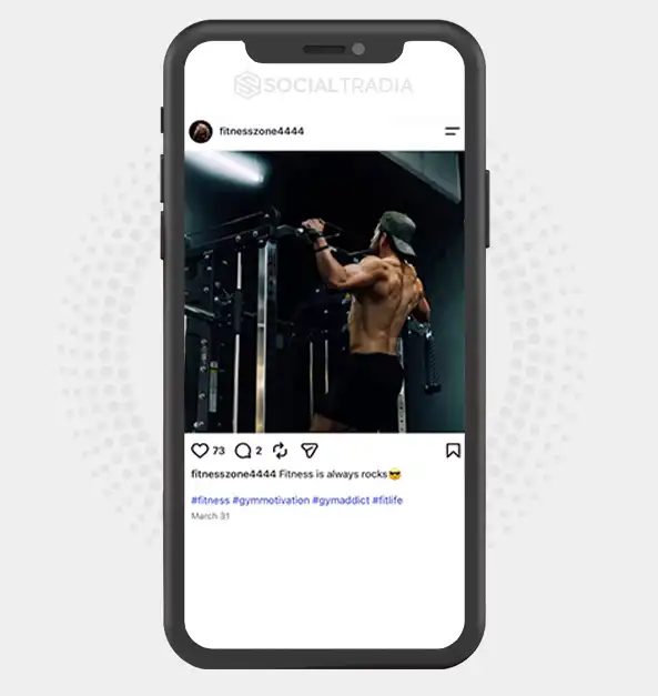 Instagram account fitnesszone4444 (4.1k Followers)