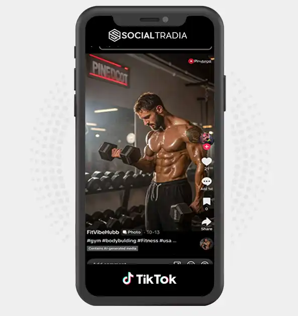 TikTok account fitvibehubb (2.6k Followers)