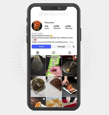 Instagram account foodieepizza (2.1k Followers)