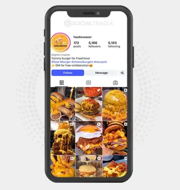 Instagram account foodloveeeer (5.1k Followers)
