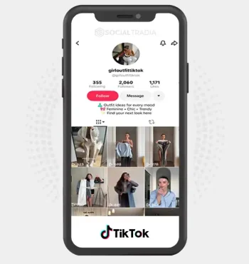 TikTok account girloutfittiktok (2k Followers)