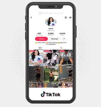 TikTok account glowfit8 (2k Followers)