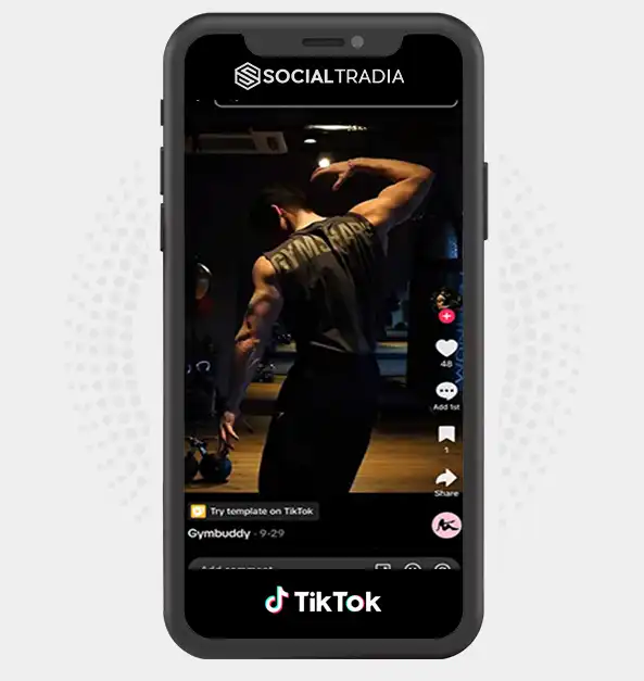 TikTok account gymmbuddy (10.1k Followers)
