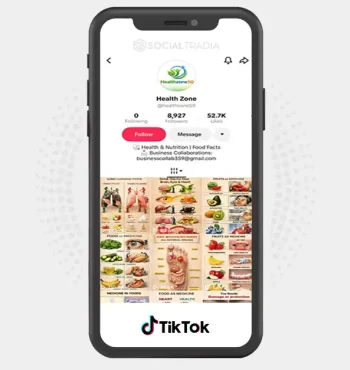 TikTok account healthzone50 (8.9k Followers)