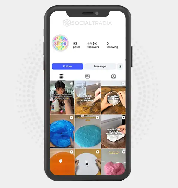 Instagram account Homemade Slime (44.8k Followers)