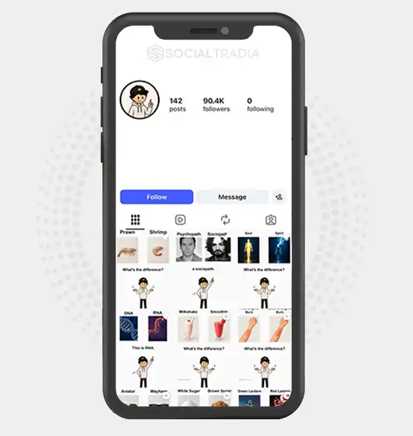 Instagram account Learn In Seconds (90.3k Followers)
