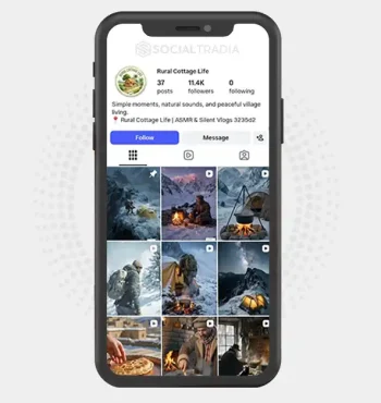 Instagram account liferuralcottage (11.4k Followers)