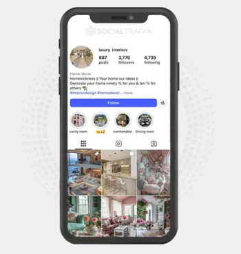 Instagram account luxdecorr_designn (3.7k Followers)