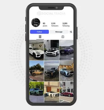 Instagram account LuxeCars (2.1k Followers)